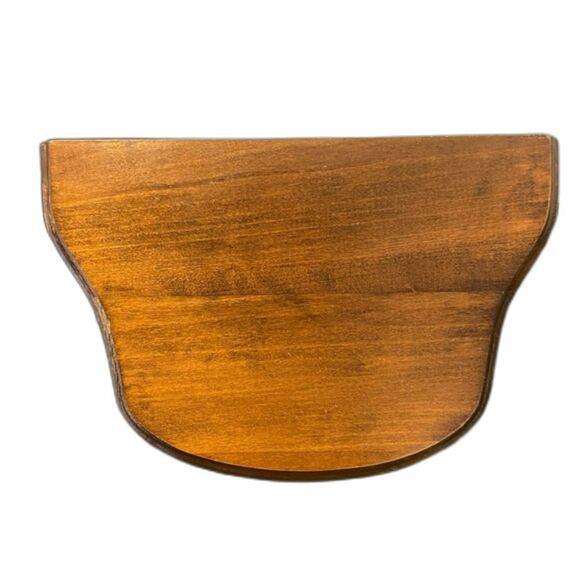 VTG Oak Wood Wall Hanging Knick Knack Display Shelf 12" x 8" - Picture 2 of 4